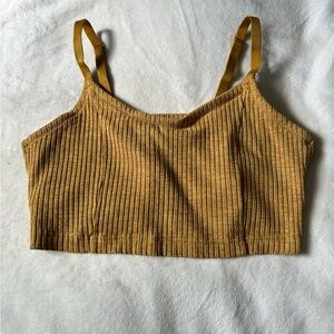 Yellow aerie crop top